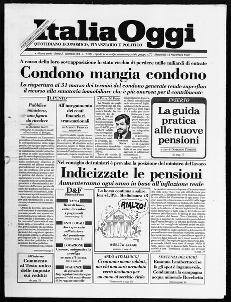 Italia oggi : quotidiano di economia finanza e politica